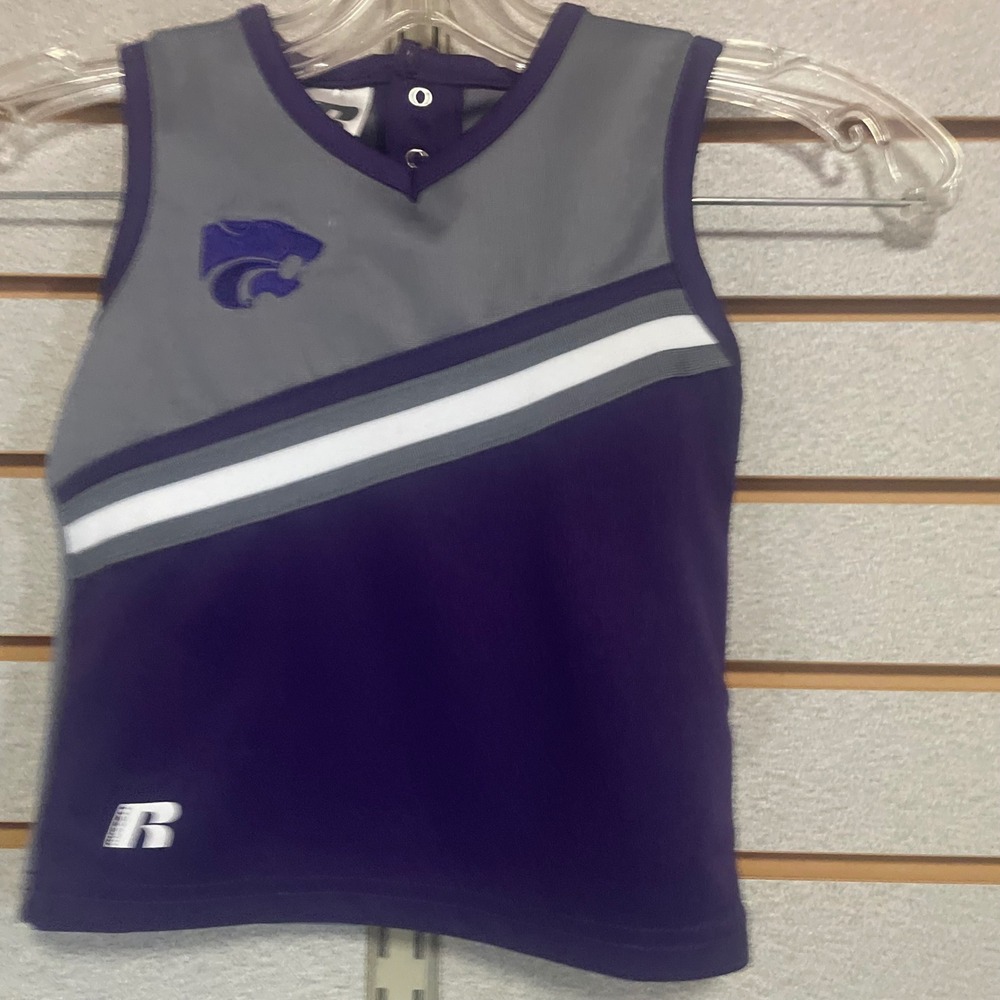 Russell Athletic Kansas State Wildcats Toddler Cheerleader Outfit‎ Purple 3T KSU